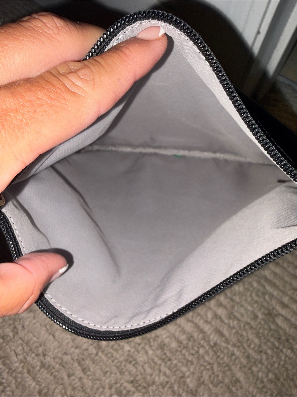 Tumi Black Nylon Clutch with Gold Accent - Picture 6 of 6